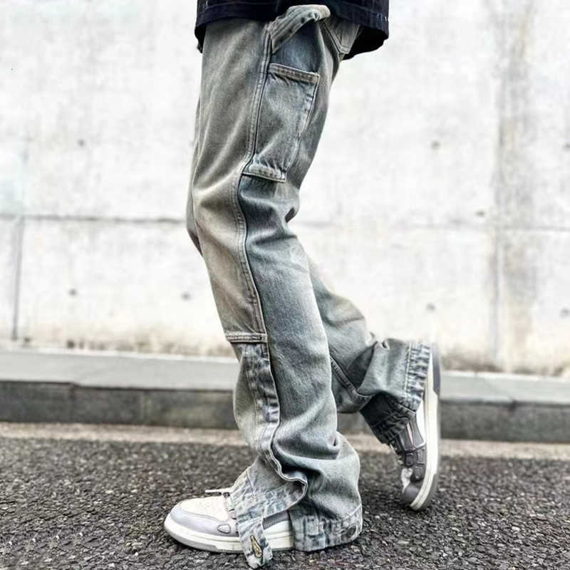 Designer Clothing Denim Pants Amiiri 22ss Washable Multi Pocket Buckle Micro Horn Men's Women's Casual Cargo Pants Jeans Pants Distressed Ripped Skinny, Wash blue
Designer Clothing Denim Pants Amiiri 22ss Washable Multi Pocket Buckle Micro Horn Men's Women's Casual Cargo Pants Jeans Pants Distressed Ripped Skinny, Wash blue