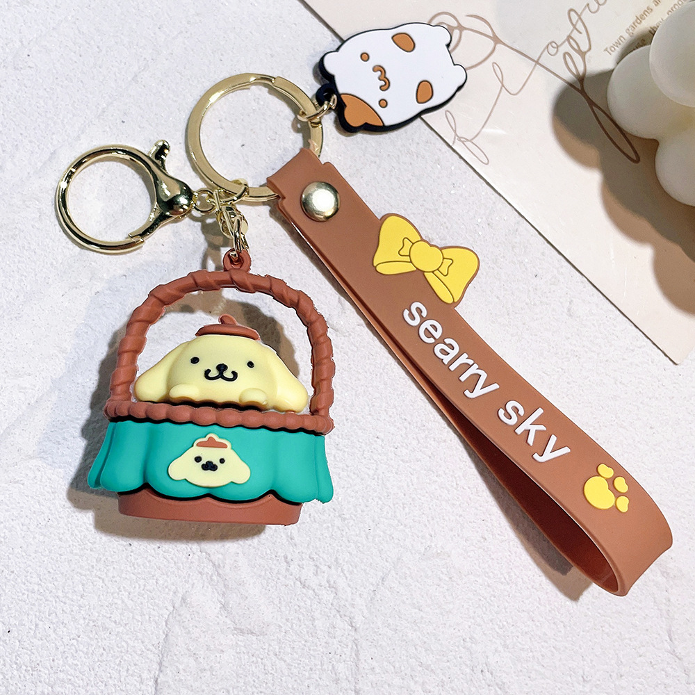 Fashion Kawaii Cat styles Character Jewelry KeyChains Backpack Car Fashion Key Ring Accessories kids gift