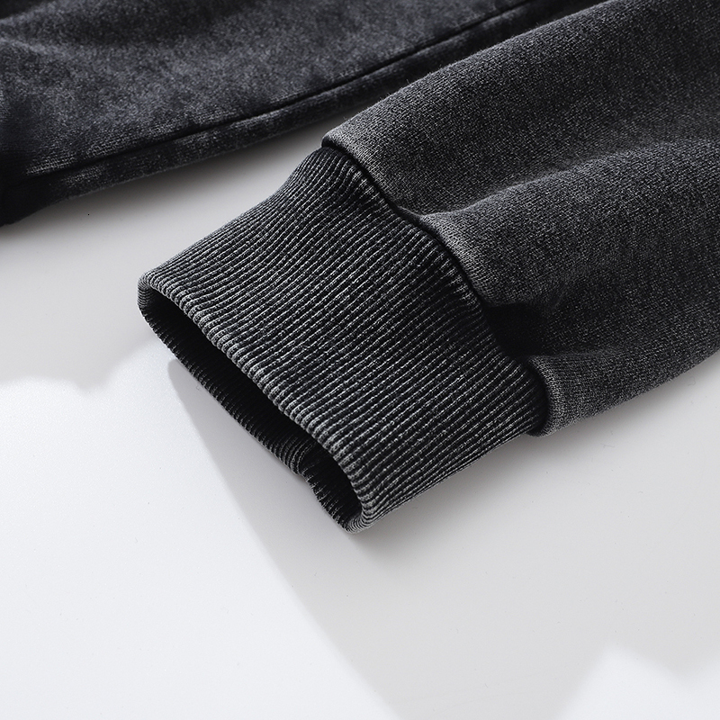 Men's Hoodies Sweatshirts Skull Print Punk Gothic Wash Oversized Sweatshirt Vintage Street Wear Y2K Grunge Hip Hop Original Cotton Loose Hoodie 2