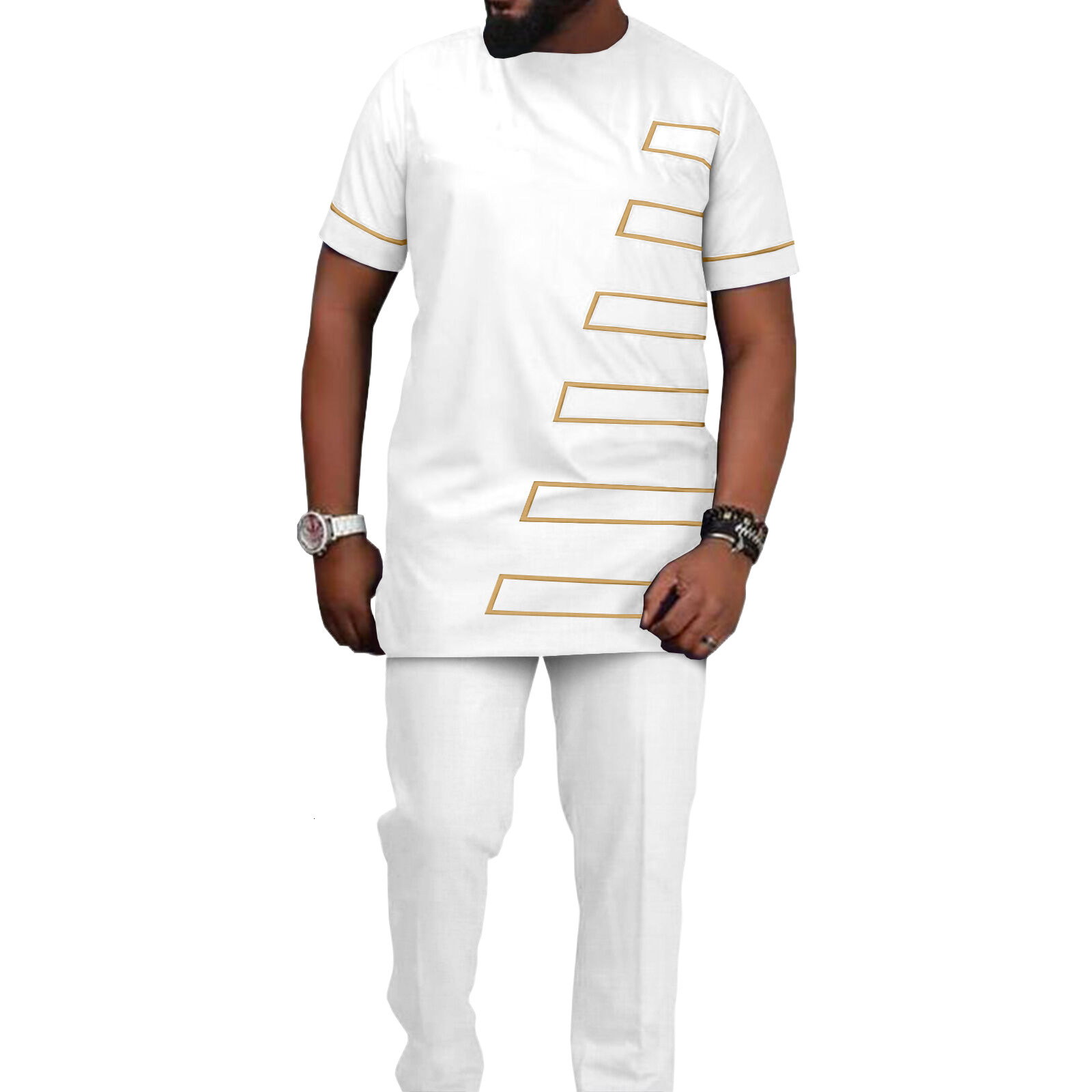 Men's Tracksuits Summer Men's Trousers Tracksuit Short-sleeved Streetwear 3D Printed Fashion Men T-shirt Sportswear Suit s 2 Piece Set Stree