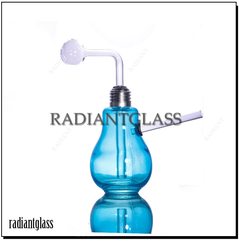 Hookahs Glass Oil Burner Water Pipe Bong lamp bulb Mini style colored smoking bubbler Pipes
Hookahs Glass Oil Burner Water Pipe Bong lamp bulb Mini style colored smoking bubbler Pipes