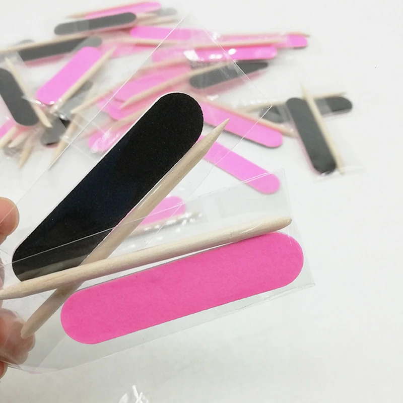 Nail Files 50pcs Disposable Nail Cleaning Care Kit Mini Nail File Sticks Nail Art Tool Portable Filer Nail Accessories Manicure Supplies 231123