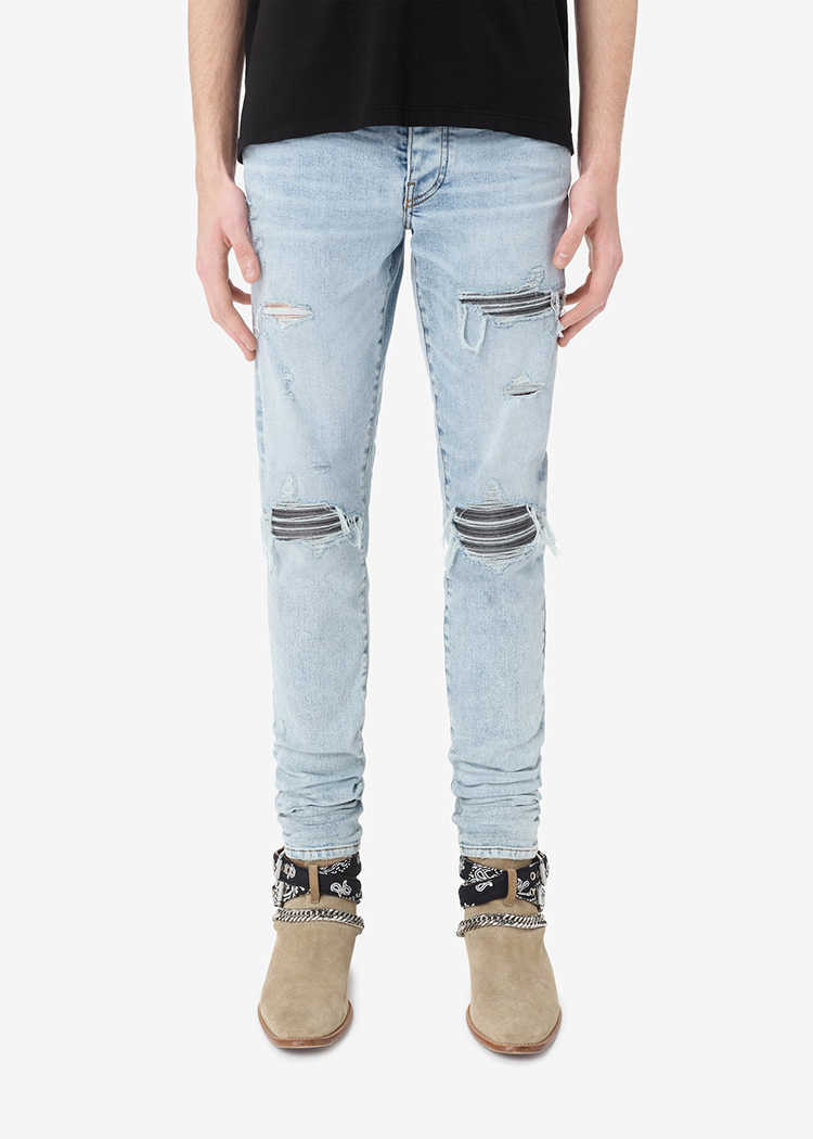 Designer Clothing Luxury Casual Fashion Denim Pants Amiiri Colorful Distressed Patchwork Leather Mx1slp Trendy High Street Versatile Motorcycle Slim Fitting Men, Blue patchwork black
Designer Clothing Luxury Casual Fashion Denim Pants Amiiri Colorful Distressed Patchwork Leather Mx1slp Trendy High Street Versatile Motorcycle Slim Fitting Men, Blue patchwork black