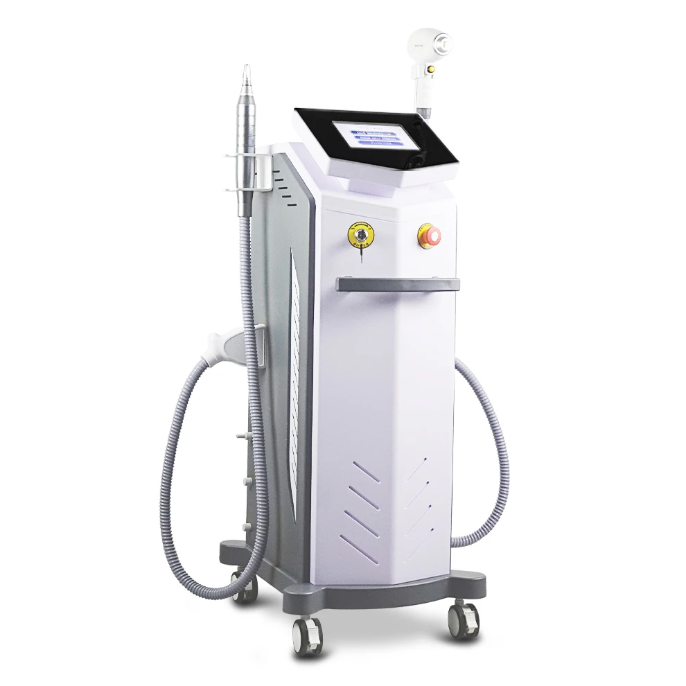 Non-traumatic Painless Freezing Point Hair Removal 808nm Diode Laser Device with Picosecond 2 in 1 Tattoo Eyebrow Washing Anti-wrinkle Anti-spot Machi