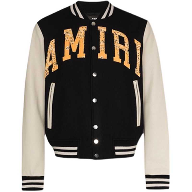 Designer Clothing Casual Coats Amiiri Zhang Yixing' Same Letter Stitching Cashew Nut Flower Baseball Jacket Men' Women' Jacket Fashion Outerwear Wintercoat, Shipping fee
Designer Clothing Casual Coats Amiiri Zhang Yixing' Same Letter Stitching Cashew Nut Flower Baseball Jacket Men' Women' Jacket Fashion Outerwear Wintercoat, Shipping fee