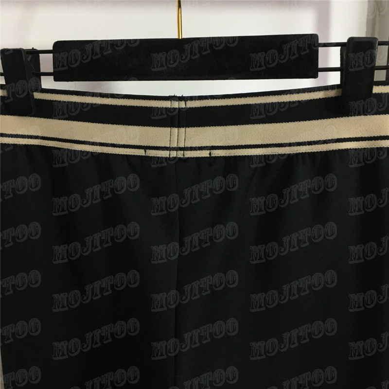 Letter Webbing Yoga Pants Leggings For Women Elastic Waist Slim Tights Woman Jogger Sports Shorts