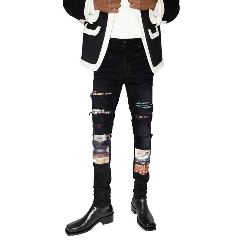 Designer Clothing Luxury Casual Fashion Denim Pants Amiiri Fashion Brand Autumn Winter Applique Hole Slim Fitting Jeans Mens Womens Slp Pants Versatile Casual Pant, Black
Designer Clothing Luxury Casual Fashion Denim Pants Amiiri Fashion Brand Autumn Winter Applique Hole Slim Fitting Jeans Mens Womens Slp Pants Versatile Casual Pant, Black