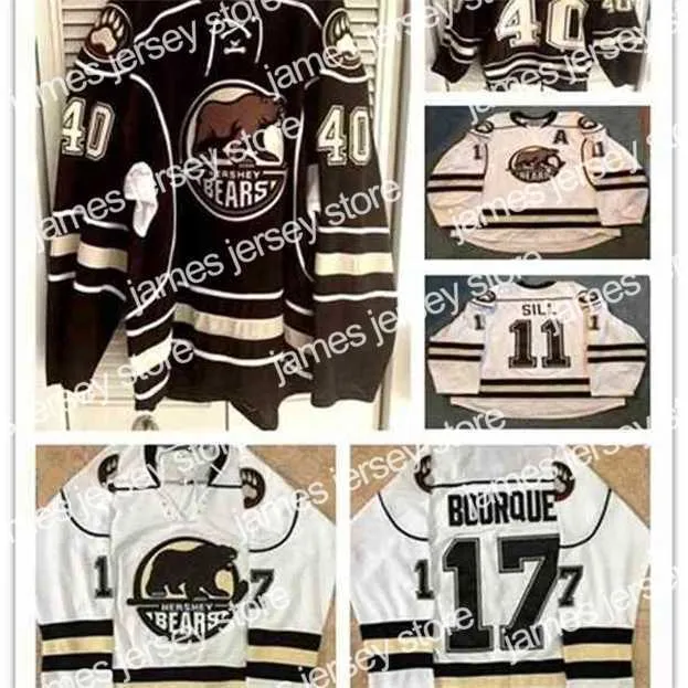 College Hockey Wears Nik1 2020 2015-16 Hershey Bears 40 Caleb Herbert Chris Bourque 11 ZACH SILL Hockey Jersey Embroidery Stitched any numbe
College Hockey Wears Nik1 2020 2015-16 Hershey Bears 40 Caleb Herbert Chris Bourque 11 ZACH SILL Hockey Jersey Embroidery Stitched any numbe