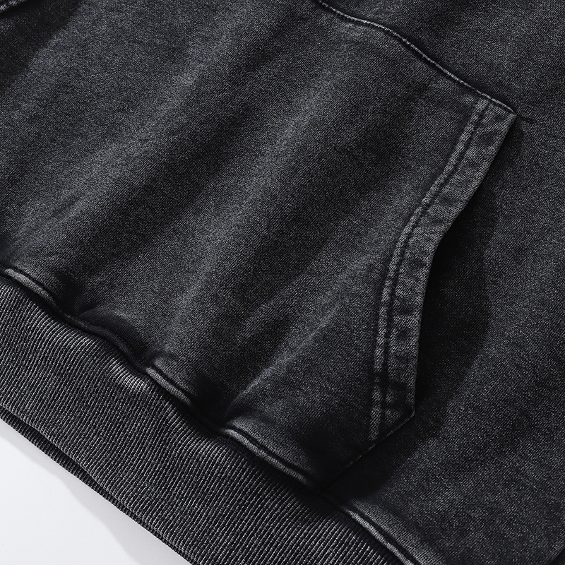 Men's Hoodies Sweatshirts Skull Print Punk Gothic Wash Oversized Sweatshirt Vintage Street Wear Y2K Grunge Hip Hop Original Cotton Loose Hoodie 2