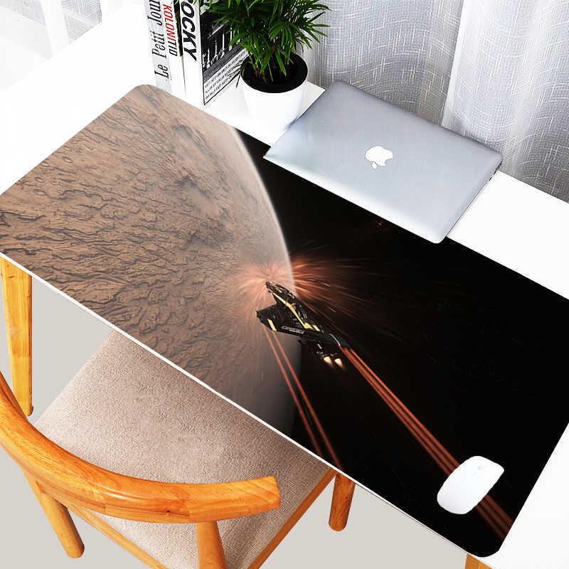 Mouse Pads Wrist Rests Star Citizen Mouse Pad Rubber Table Large Gamer Tapis De Souris Xl Desk Mat Computer keyboard Gaming Accessories Carpet Mousepa