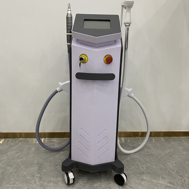 Non-traumatic Painless Freezing Point Hair Removal 808nm Diode Laser Device with Picosecond 2 in 1 Tattoo Eyebrow Washing Anti-wrinkle Anti-spot Machi