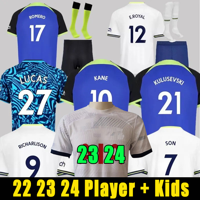 22 23 24 Soccer Jerseys KANE SON HOJBJERG KULUSEVSKI PERISIC Football shirt RICHARLISON LUCAS DELE ROMERO BRYAN SPENCE DIER SPURS Men kids sets, 11 player
22 23 24 Soccer Jerseys KANE SON HOJBJERG KULUSEVSKI PERISIC Football shirt RICHARLISON LUCAS DELE ROMERO BRYAN SPENCE DIER SPURS Men kids sets, 11 player