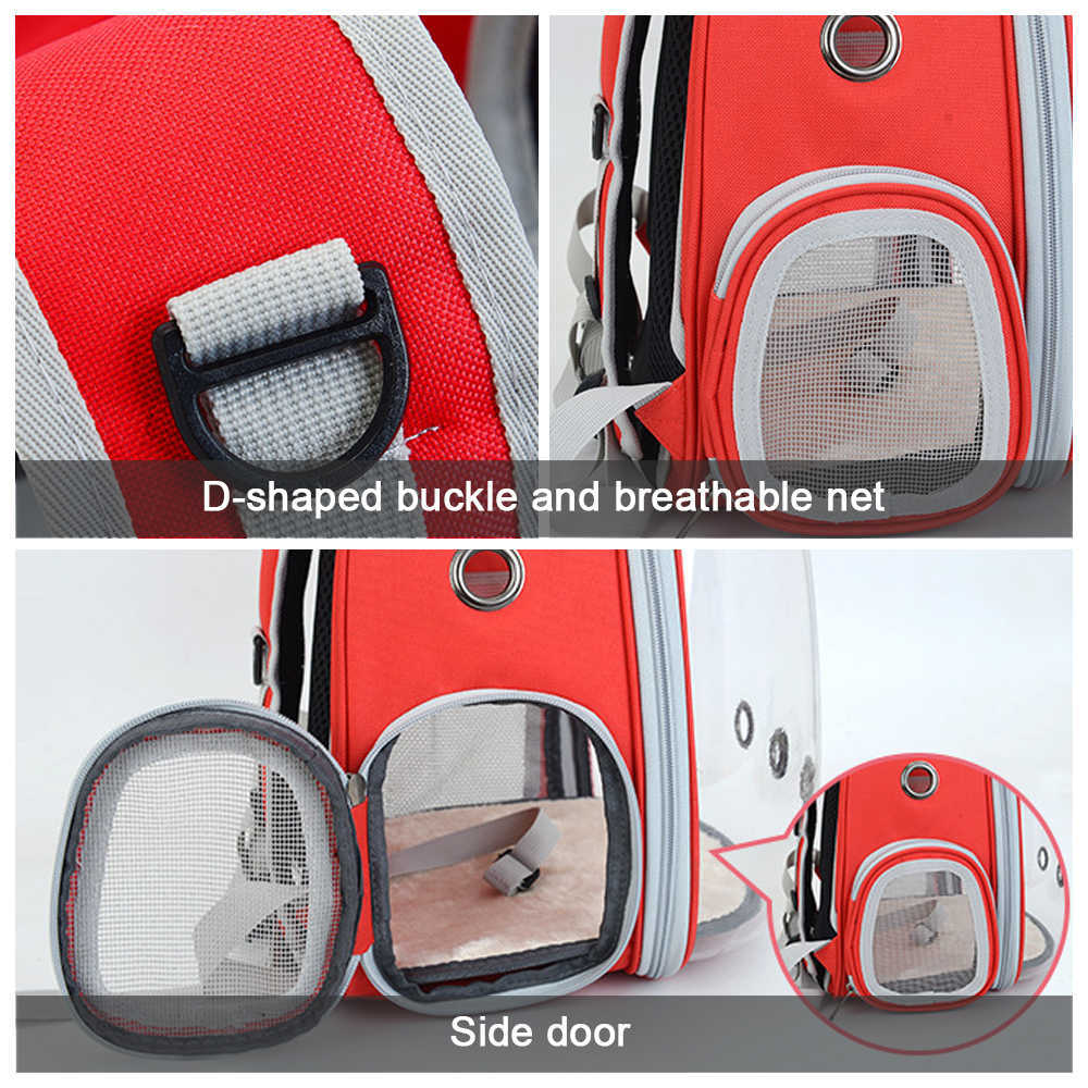 New Cat Carrying Bag Space Pet Backpack Breathable Portable Transparent Backpack Puppy Dog Transport Carrier Space Capsule Bag Pets
