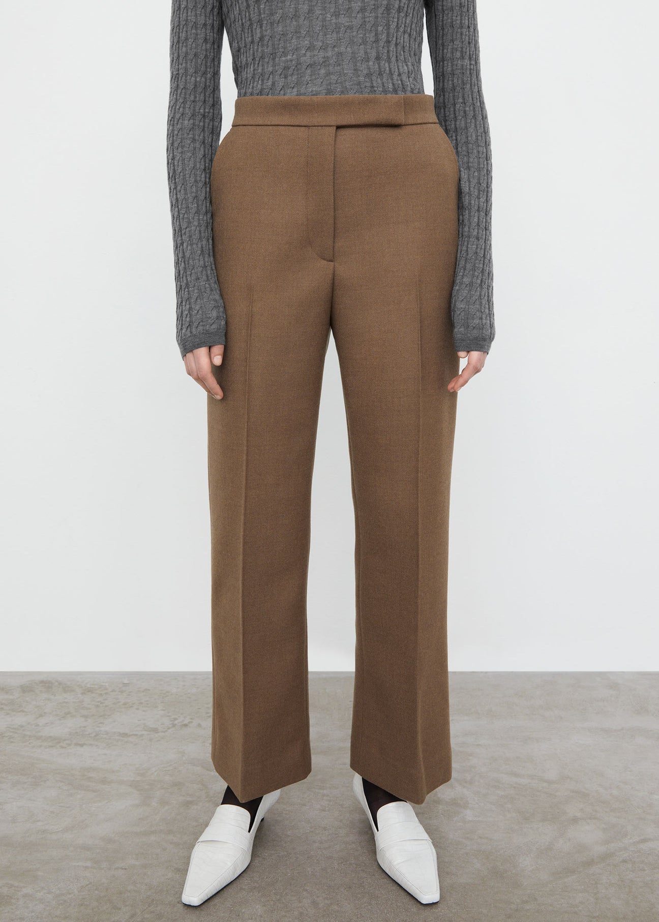 Women's Pants & Capris T-tee Twill Straight Leg Nine Points Pants Leisure Pants for Women