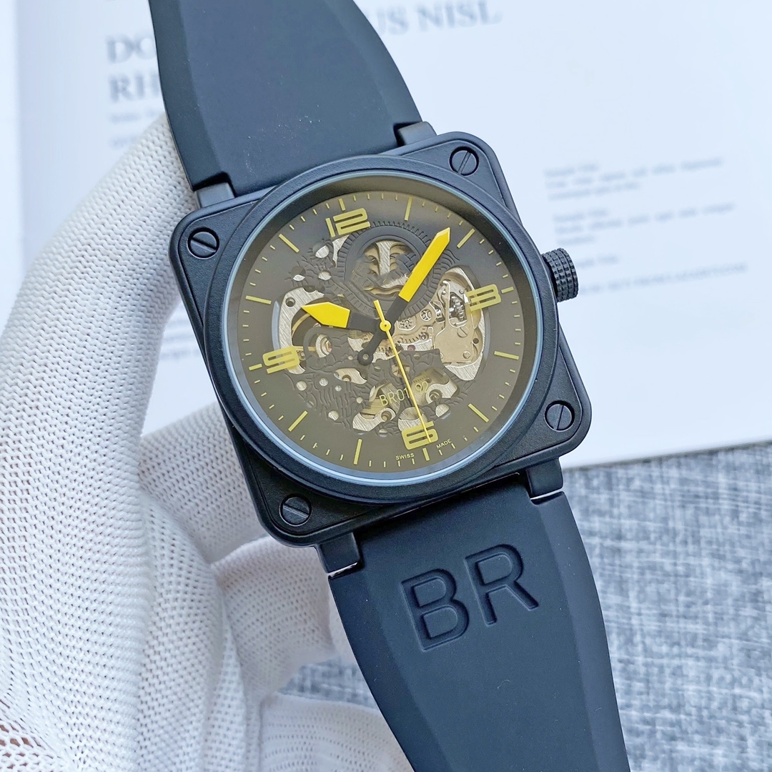 Top Quality 44MM mens bell wristwatches waterproof automatic movement mechanical watch sapphire glass stainless steel men ross watches
Top Quality 44MM mens bell wristwatches waterproof automatic movement mechanical watch sapphire glass stainless steel men ross watches