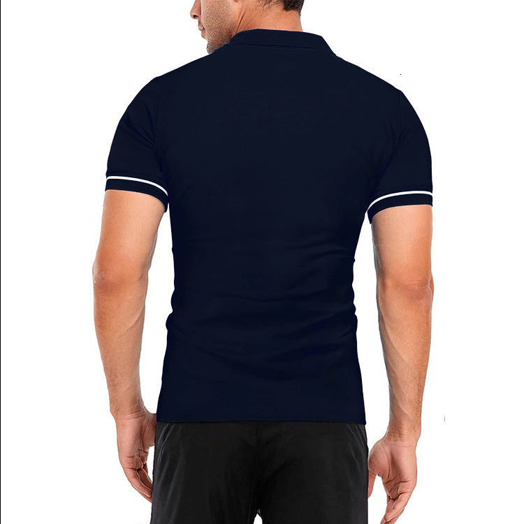 Men's Polos Euro size summer men's polo shirt thin short-sleeved t-shirt men's lapel solid color slim t-shirt top white red s-3xl 23042