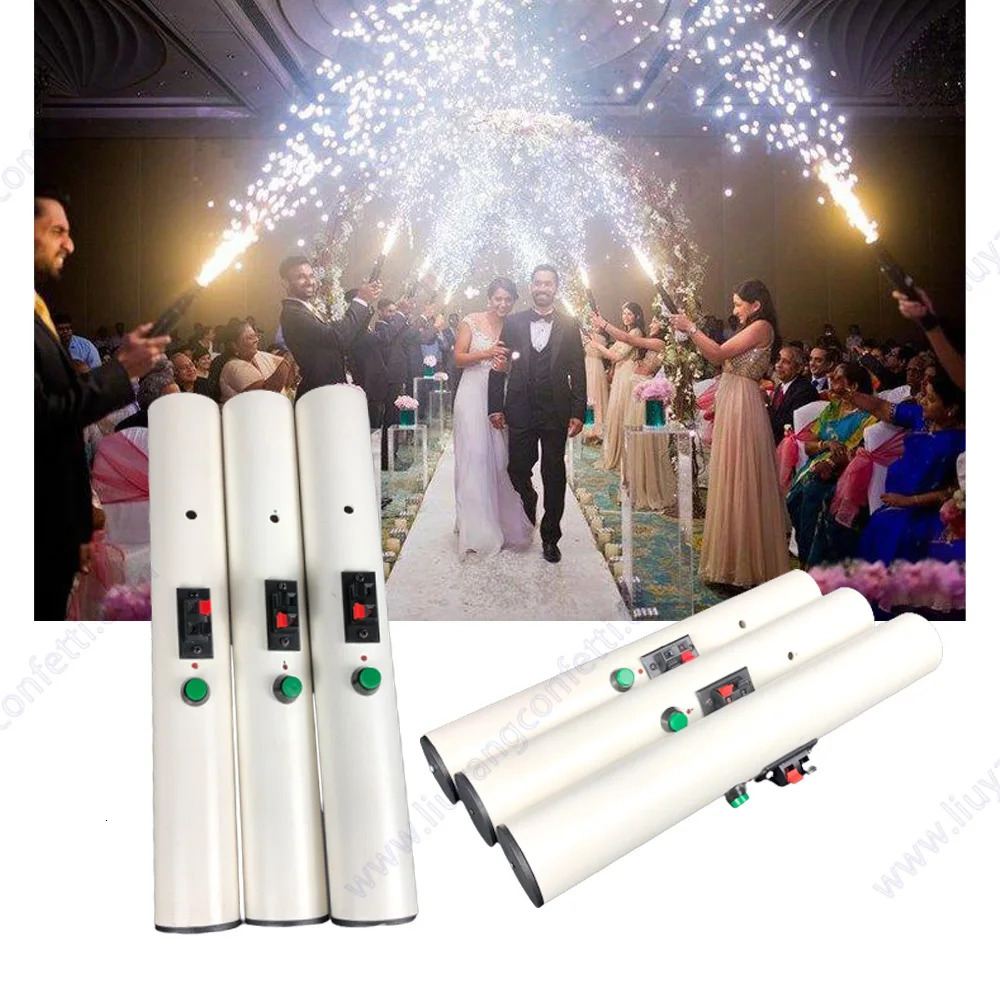 Other Event Party Supplies Reusable Hand Held Fountain Fireworks Pyrotechnic Safe Cold Pyro Stage Firing System Shooter Wedding Birthday Party DJ ENTR
