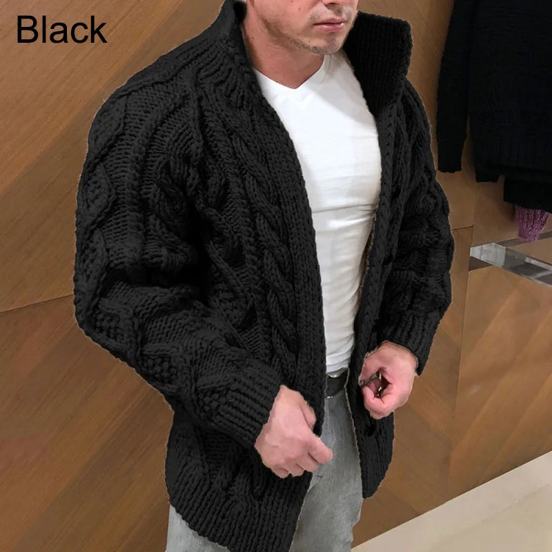 Men's Jackets Men Clothing 2023 Vintage Cardigans Sweater Jacket Knit Coat for Autumn Winter Button Tops Stock Thick Sweaters 231124