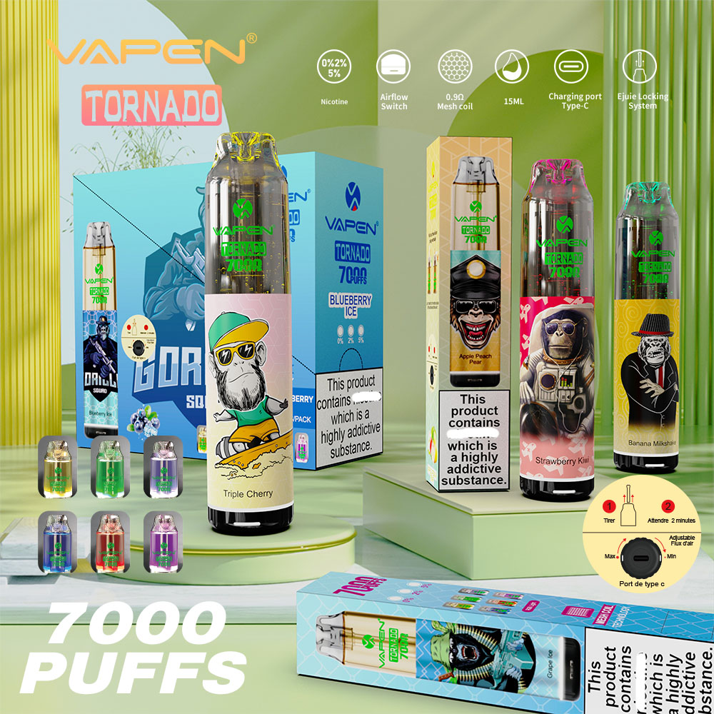 puff 7k VAPEN TORNADO 7000 Puffs Electronic Cigarettes Disposable vapes pen Ejuice Locking System 15ml Capacity 850mah Battery Airflow Switch oil-core
puff 7k VAPEN TORNADO 7000 Puffs Electronic Cigarettes Disposable vapes pen Ejuice Locking System 15ml Capacity 850mah Battery Airflow Switch oil-core