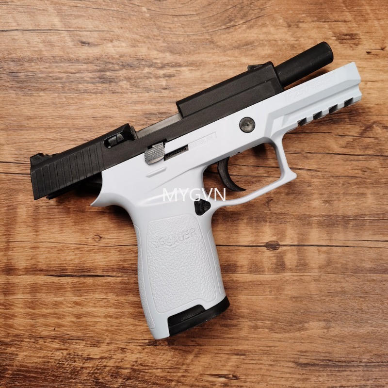 Slg Sauer P250 Shell Ejecting Model Soft Bullets Ejected Manual Can Not Shoot Launcher EDC TOY Collection Prop Adult Chi