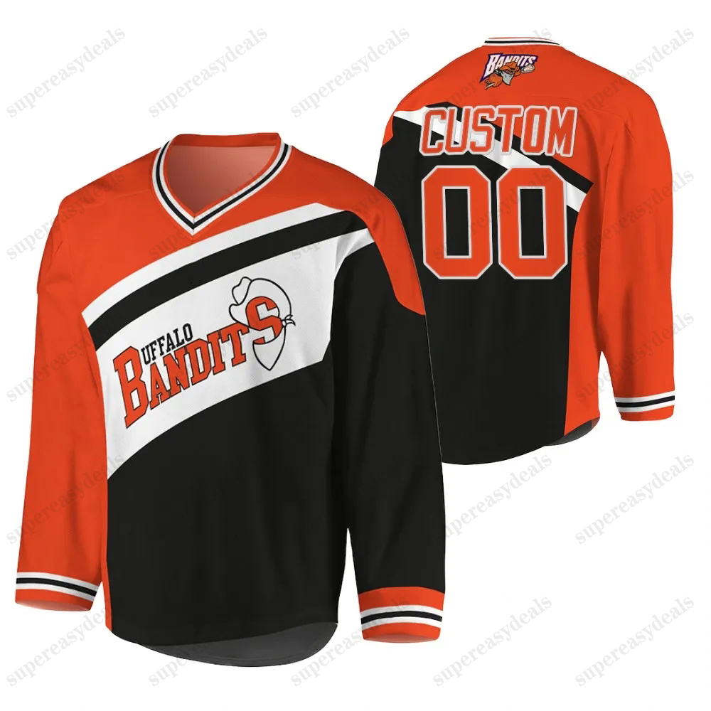 Buffalo Bandits Custom NLL 2024 Lacrosse Jerseys - Smith Nanticoke Fraser Byrne Fields Vinc Priolo Cloutier Weiss Buchan Noseworthy Brown