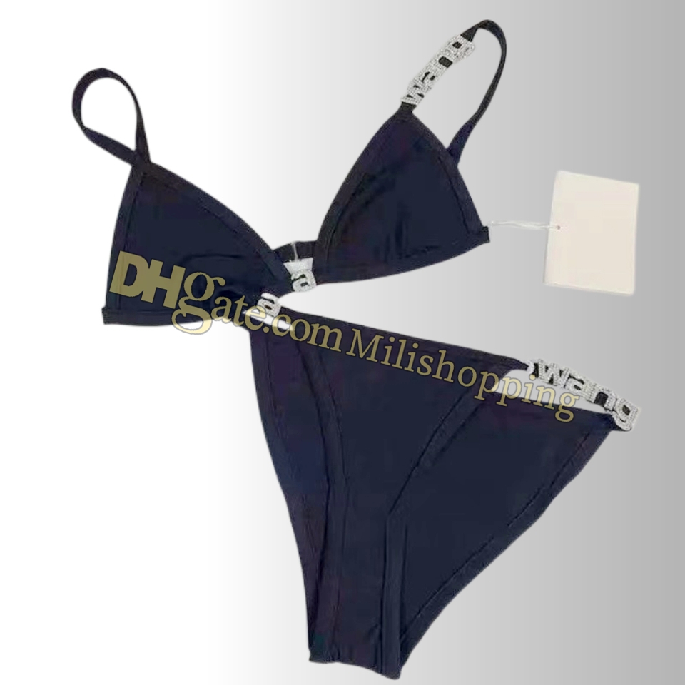 Womens Swimwear WANG Bikini Set Letter Beach Wear Fashion Sexy Swimsuit, With logo-9
Womens Swimwear WANG Bikini Set Letter Beach Wear Fashion Sexy Swimsuit, With logo-9