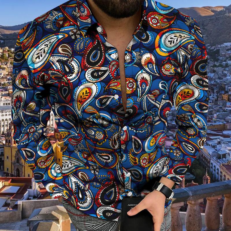 CNLONGBIDA Mens Casual Shirts Mens Summer Shirt Hawaiian Comfortable