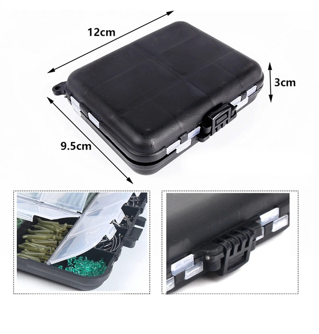 Fishing Accessories 160-420Pcs/Box Carp Fishing Tackle Kit Including Boilie Bait Screw Accessories Swivels Hooks Anti Tangle Sleeves Hook Stop Beads 2