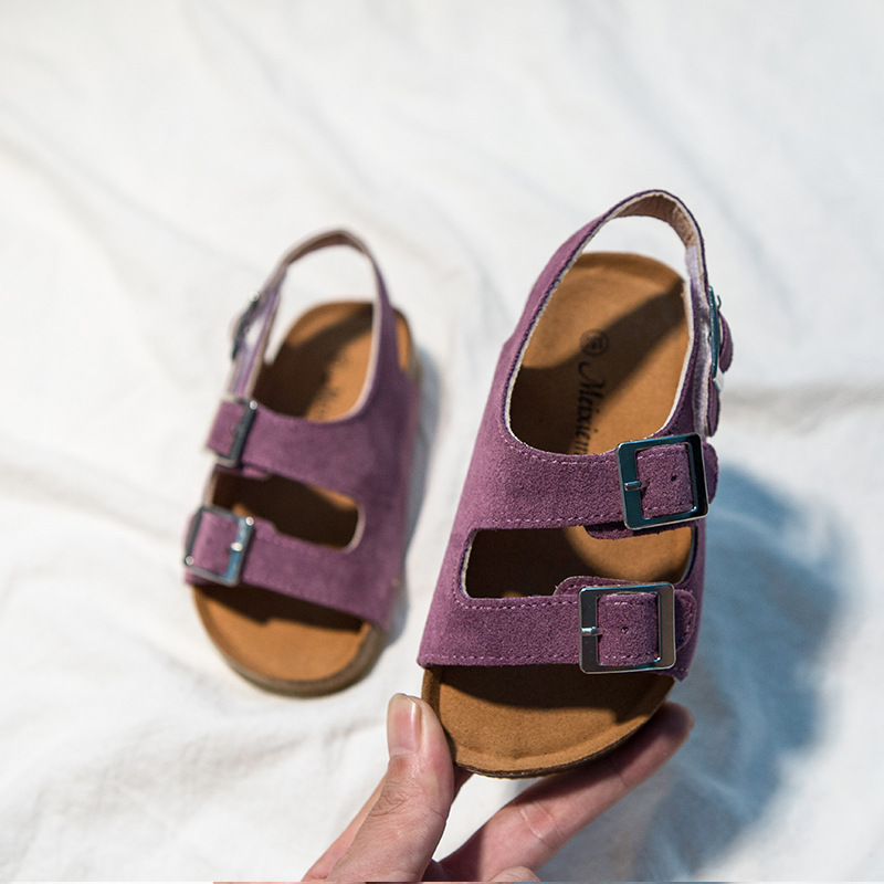 Kids Shoes Casual Sandals Beach Slippers Boys Girls Thick Bottoms Non-slip Children Youth Clogs Slipper Slides Kid Toddlers Shoe Hook & Loop Sand d43C