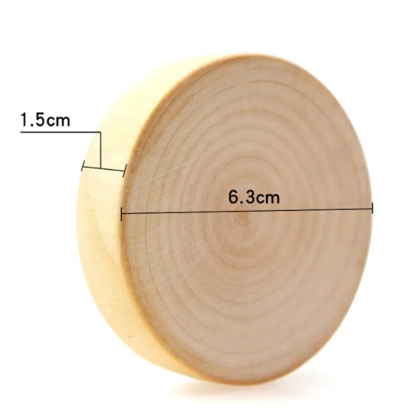 Can customize Engraving Blank DIY Wood Round Bottle Opener Coaster Fridge refrigerator Magnet Decoration FY3882 0424