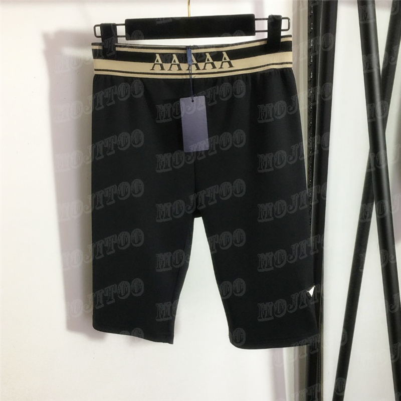 Letter Webbing Yoga Pants Leggings For Women Elastic Waist Slim Tights Woman Jogger Sports Shorts