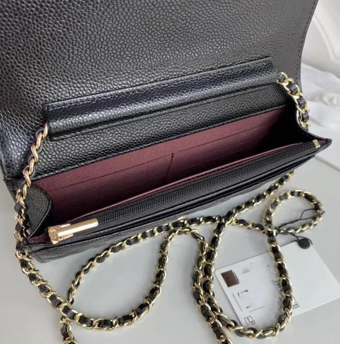 7A top designer women's bags luxury handbags new classic fashion WOC wealth bag leather wallet caviar one shoulder messenger chain bag small fragrance style, Caviar gold
7A top designer women's bags luxury handbags new classic fashion WOC wealth bag leather wallet caviar one shoulder messenger chain bag small fragrance style, Caviar gold