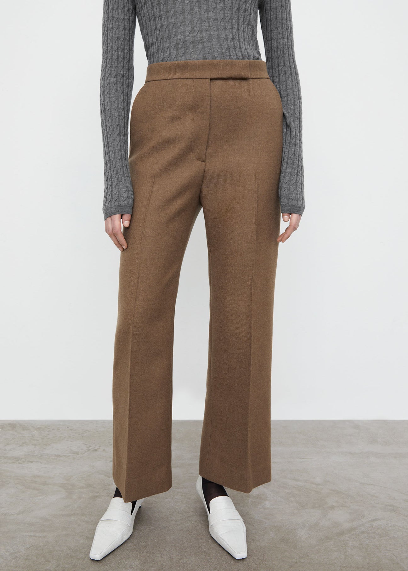 Women's Pants & Capris T-tee Twill Straight Leg Nine Points Pants Leisure Pants for Women