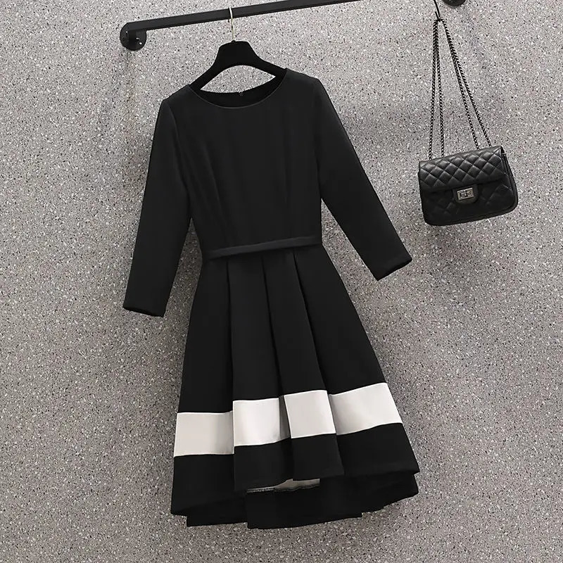 Two Piece Dress Korean Winter High end Cashmere Jacket Coat Splicing Long Sleeve Two piece Elegant Women s Dresses Suit 231123