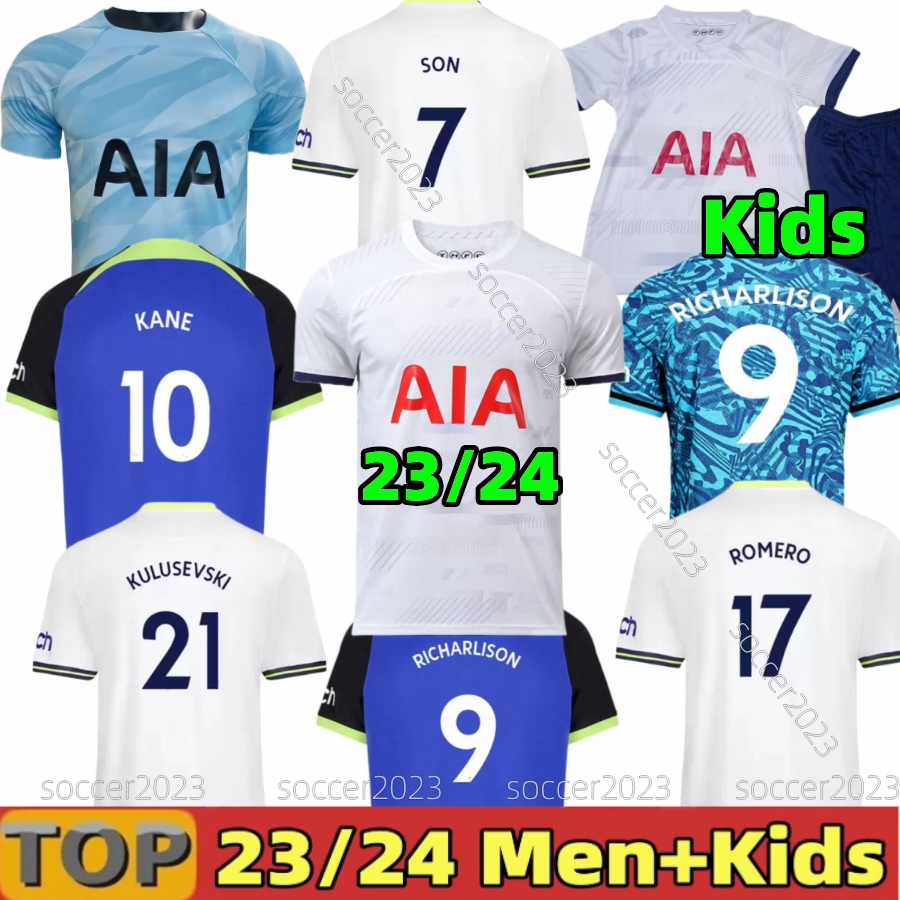 KANE SON 22 23 24 Soccer Jerseys KULUSEVSKI HOJBJERG SPENCE PERISIC DIER 2022 2023 goalkeeper LUCAS ROMERO Tottenham RICHARLISON Men kids Football t shirt SPURS, 22 23 away aldult ucl
KANE SON 22 23 24 Soccer Jerseys KULUSEVSKI HOJBJERG SPENCE PERISIC DIER 2022 2023 goalkeeper LUCAS ROMERO Tottenham RICHARLISON Men kids Football t shirt SPURS, 22 23 away aldult ucl