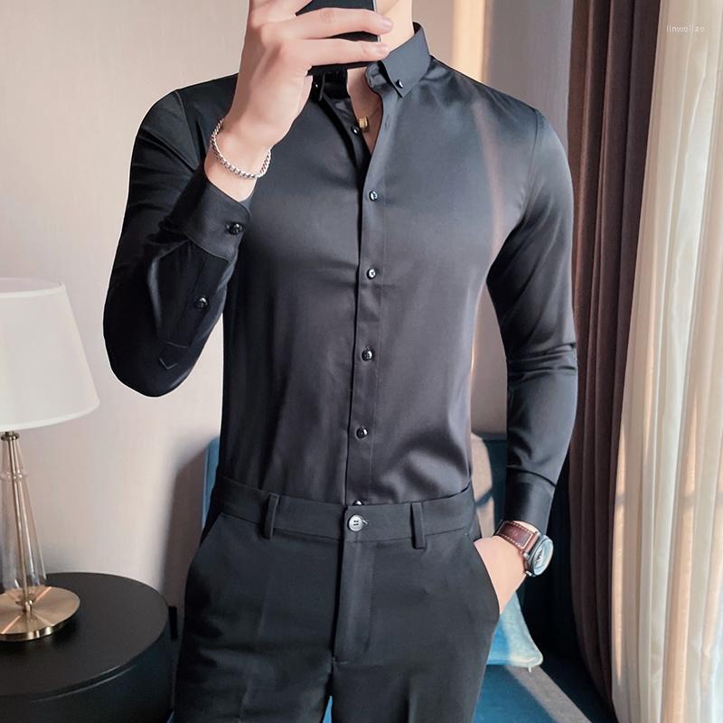 Men's Dress Shirts British Style Long Sleeve Shirt Men Clothing Fashion Autumn Business Formal Wear Homme Slim Fit Button Up Blouse Plus, Pink
Men's Dress Shirts British Style Long Sleeve Shirt Men Clothing Fashion Autumn Business Formal Wear Homme Slim Fit Button Up Blouse Plus, Pink