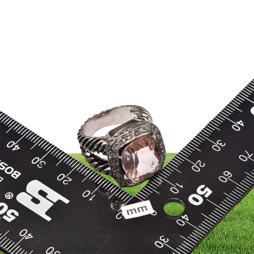 Morganite 925 Sterling Silver High Quantity Ring For Men and Women Fashion Jewelry Party Gift Size 6 7 8 9 10 F14615160471