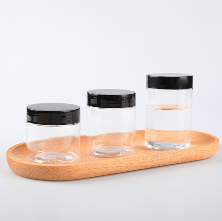 30ml 40ml 50ml 60ml 80ml accessories Thin Mint Cookies Food Candy plastic Empty PET Clear jar bottles packaging tank dry herb flower Container Customi