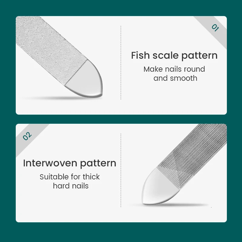 Nail Files MR.GREEN Double Sided Nail Files Stainless Steel Manicure Pedicure Grooming For Professional Finger Toe Nail Care Tools 231123