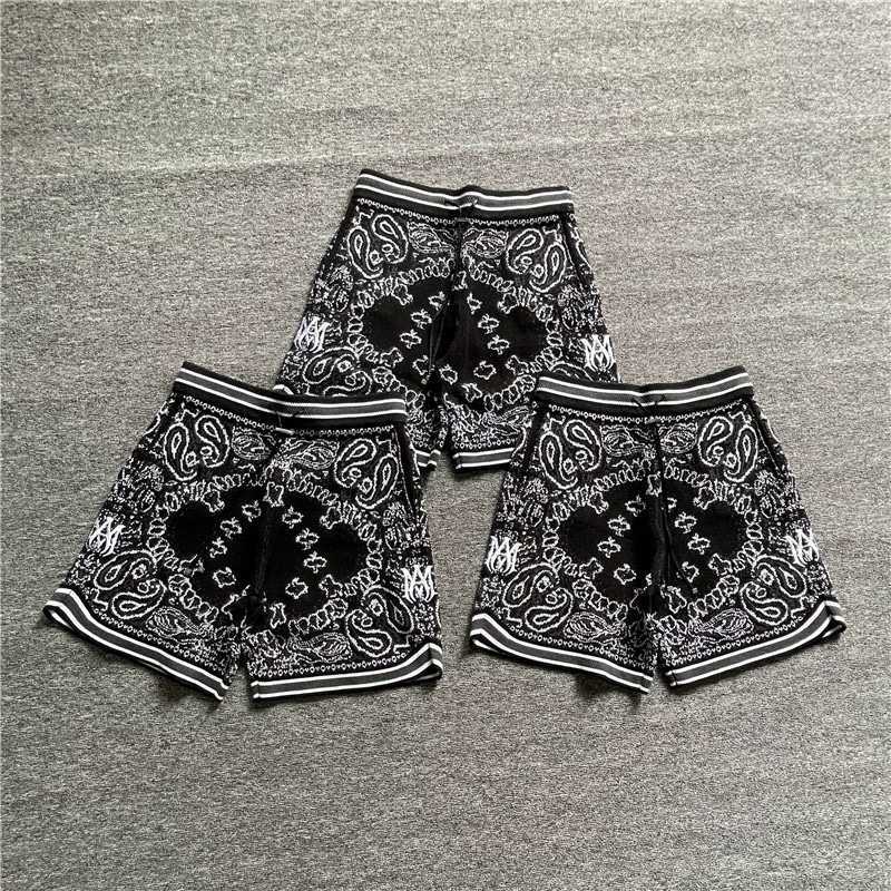 Designer Clothing Fashion casual Mens shorts Amiiri Dark High Street Fashion Brand Capris Men's 2021ss Cashew Flower Cashmere Knitted Shorts, Black
Designer Clothing Fashion casual Mens shorts Amiiri Dark High Street Fashion Brand Capris Men's 2021ss Cashew Flower Cashmere Knitted Shorts, Black