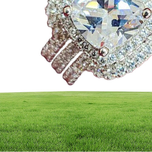 New Design Luxury 3 Pcs 3 In 1 925 Sterling Silver Ring Cushion Engagement Wedding Ring Set For Women Bridal Jewelry R4308 P0