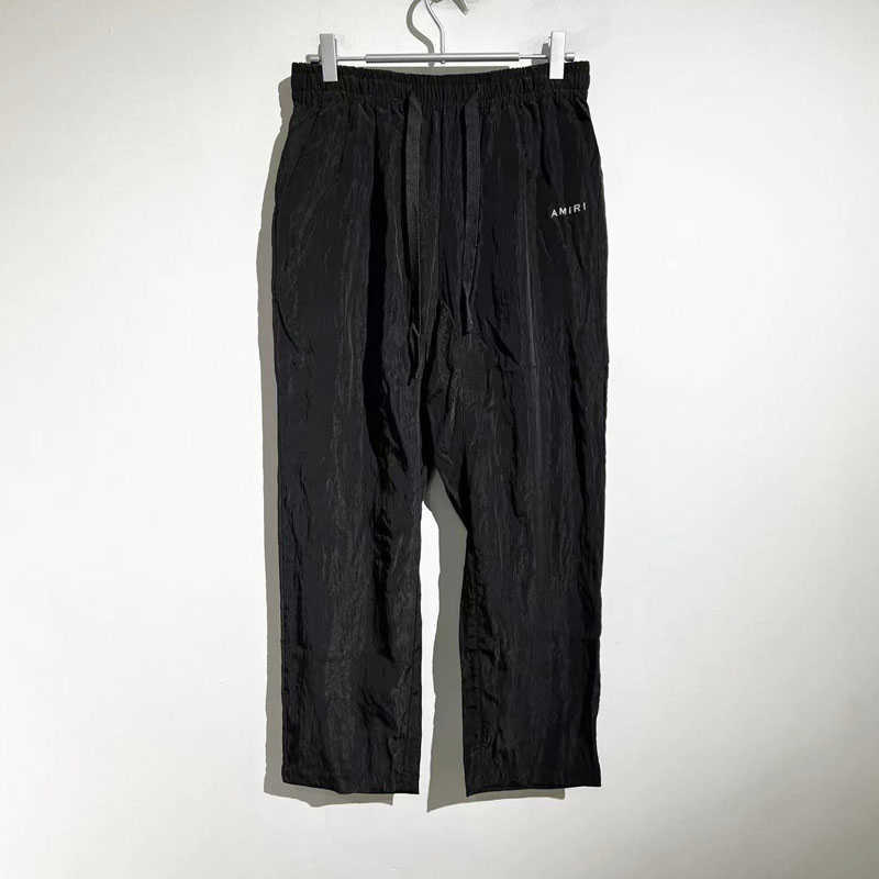 Designer Clothing fashion Casual Mens Pants Thin 23 Amiiri Back Pocket Small Leather Label Summer Light Thin Silk Loose Straight Casual Pants Pleated, Black
Designer Clothing fashion Casual Mens Pants Thin 23 Amiiri Back Pocket Small Leather Label Summer Light Thin Silk Loose Straight Casual Pants Pleated, Black