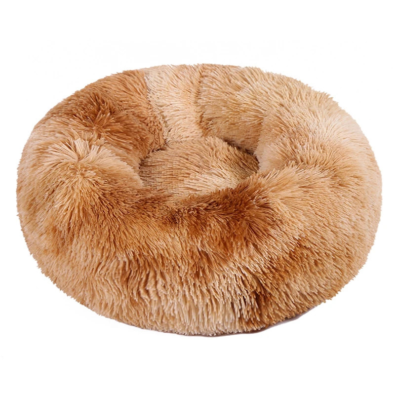 kennels pens Large Dog Bed Pet Sofa Mat for Dogs Cat Mats Long Plush Round Bed Winter Warm Sleeping Pet Nest Cushion Puppy Donut Calming Dogs 231123