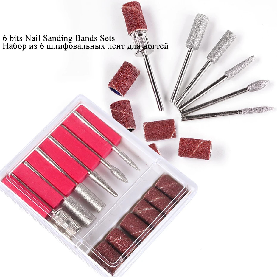 Nail Manicure Set Professional Electric Nail Drill Machine Manicure Milling Cutter Nail Drill Bits Files Polisher Sander Gel Polish Remover Tools 2311