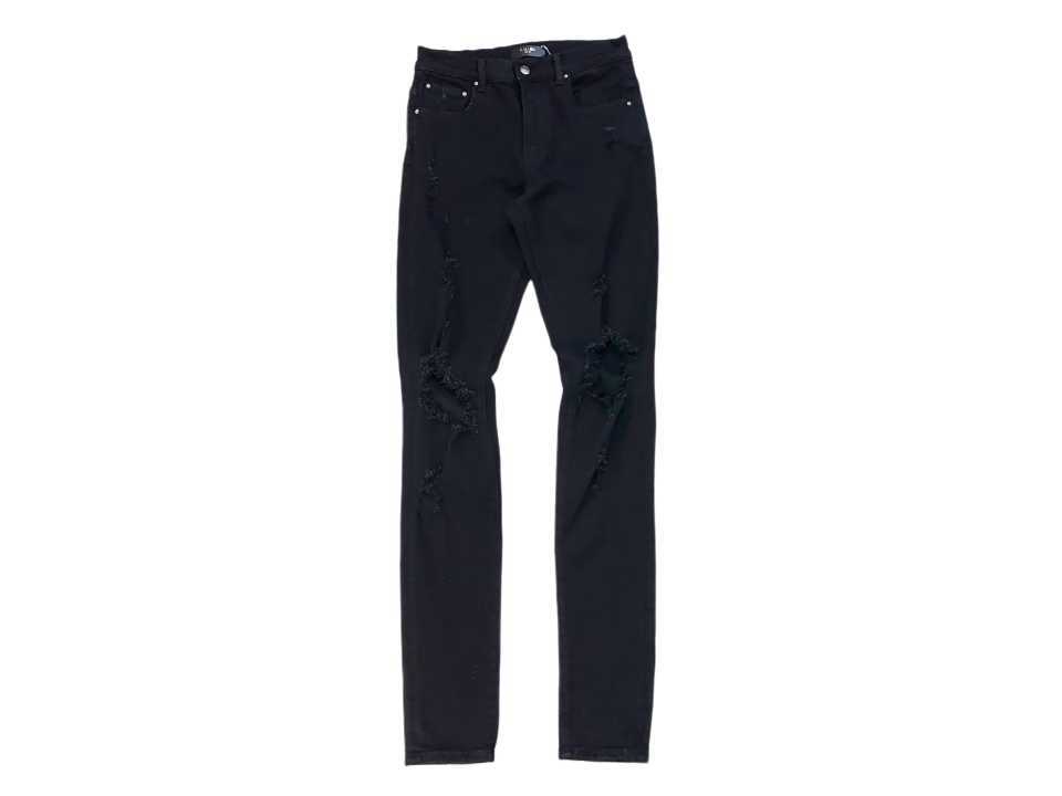 Designer Clothing Denim Pants Amiiri Pure Black Double Knee Damaged Motorcycle Dark High Street Denim Pants Distressed Ripped Skinny Motocycle Biker
Designer Clothing Denim Pants Amiiri Pure Black Double Knee Damaged Motorcycle Dark High Street Denim Pants Distressed Ripped Skinny Motocycle Biker
