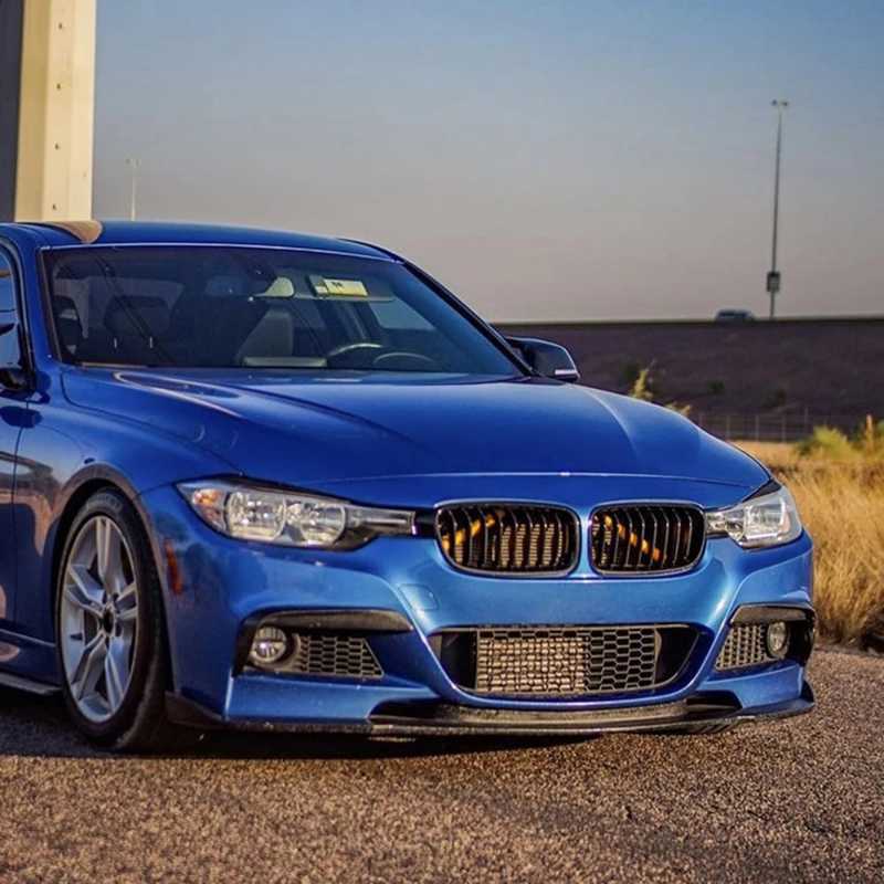 2pcs Car Front Grille Trim Decorative Strip for BMW 1 2 3 4 Series F20 F21 F22 F23 F30 M Sport Style Cover Mouldings Accessories