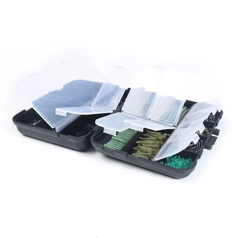 Fishing Accessories 160-420Pcs/Box Carp Fishing Tackle Kit Including Boilie Bait Screw Accessories Swivels Hooks Anti Tangle Sleeves Hook Stop Beads 2