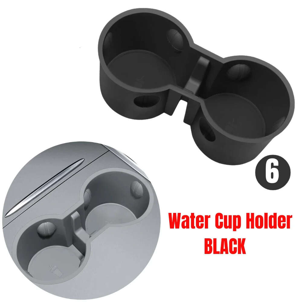 New Flocking Center Console Organizer for Tesla Model 3 2022 Model Y 2023 Center Armrest Hidden Box Cup Holder Interior Accessories
