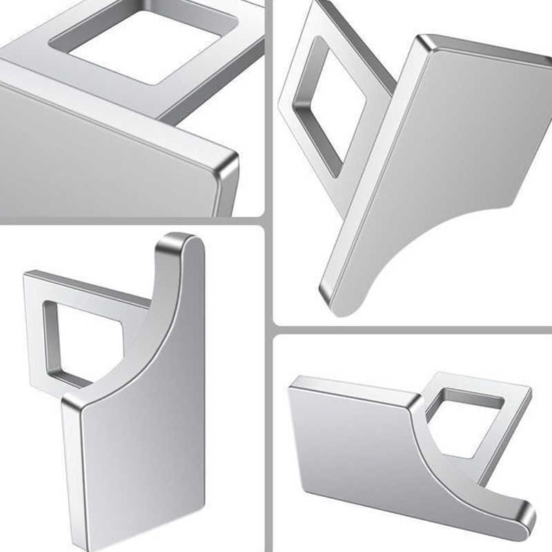 1Pc Hidden Car Seatbelt Buckle Auto Safety Belt Alert Silencer Metal Insert Card Clip Styling Decorate Car Accessories Interior