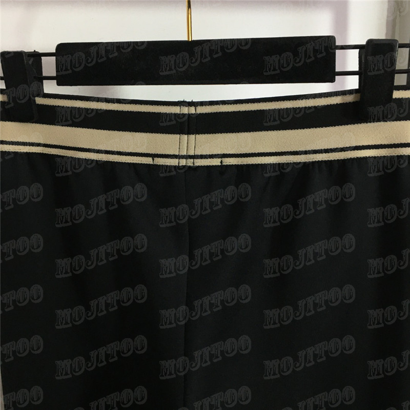 Letter Webbing Yoga Pants Leggings For Women Elastic Waist Slim Tights Woman Jogger Sports Shorts